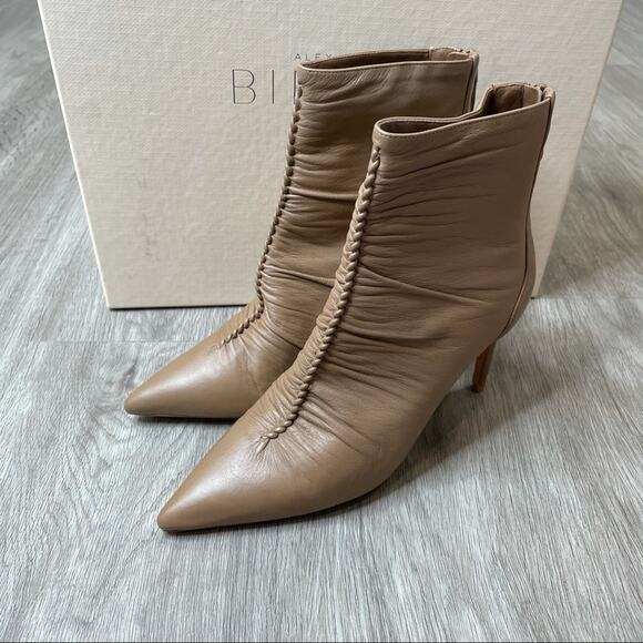 Alexandre Birman Women's Light Beige Leather Zip Up Susanna 85 Bootie sz 36/US 6 - Picture 4 of 13